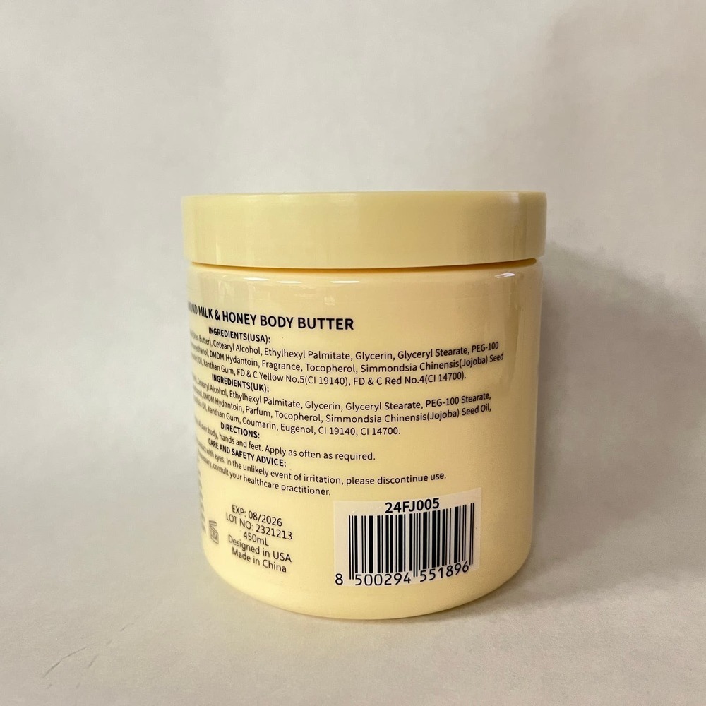 New Lovery Almond Milk & Honey Body Butter 450ml / 15.2 oz - Picture 4 of 5